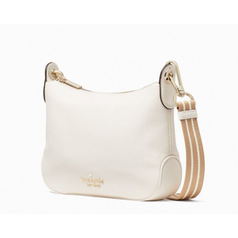 New Kate Spade Rosie Small Crossbody Pebbled Leather Parchment - Picture 2 of 4
